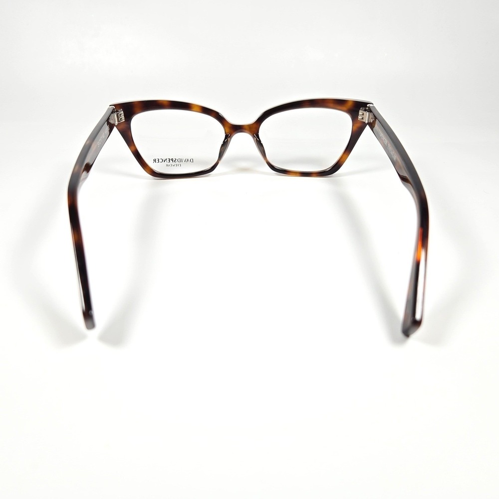 NEW David Spencer Eyewear HATTIE Tortoise Full Rim Cat Eye glasses Frames - Picture 4 of 10